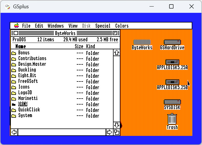 Byteworks ORCA folder