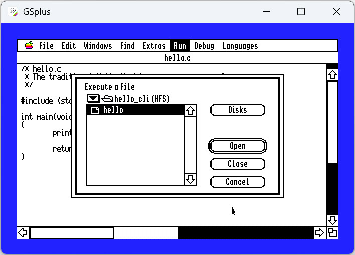 Prism run execute dialog